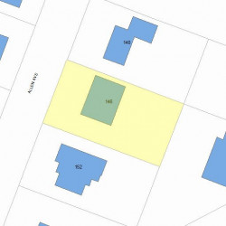 146 Allen Ave, Newton, MA 02468 plot plan