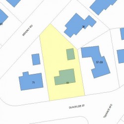 65 Duncklee St, Newton, MA 02461 plot plan