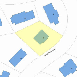 27 Chesterfield Rd, Newton, MA 02465 plot plan