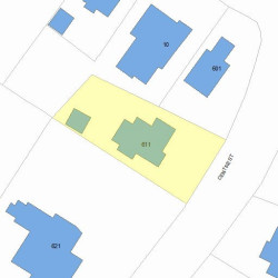 611 Centre St, Newton, MA 02458 plot plan