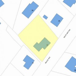 37 Mague Ave, Newton, MA 02465 plot plan