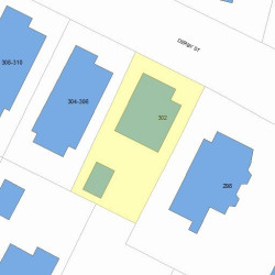 302 Derby St, Newton, MA 02465 plot plan