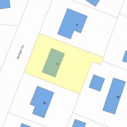 14 Whitney Rd, Newton, MA 02460 plot plan