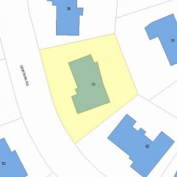 50 Deborah Rd, Newton, MA 02459 plot plan