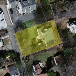 16 Webster Pl, Newton, MA 02465 aerial view