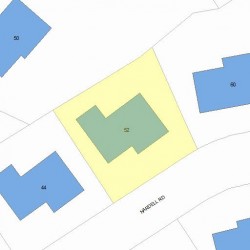 52 Nardell Rd, Newton, MA 02459 plot plan