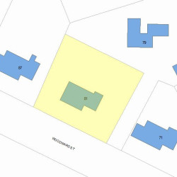 81 Woodward St, Newton, MA 02461 plot plan