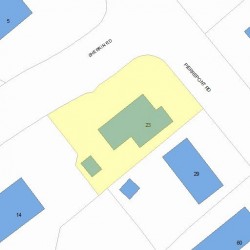 23 Pierrepont Rd, Newton, MA 02462 plot plan