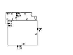 183 Adams Ave, Newton, MA 02465 floor plan