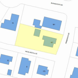 167 Parmenter Rd, Newton, MA 02465 plot plan