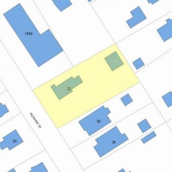 22 Perkins St, Newton, MA 02465 plot plan