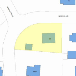 84 Hancock Ave, Newton, MA 02459 plot plan