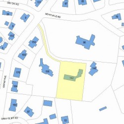 142 Grant Ave, Newton, MA 02459 plot plan