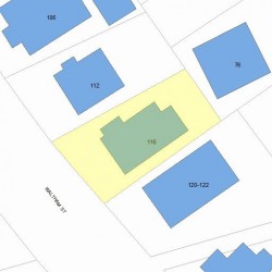 116 Waltham St, Newton, MA 02465 plot plan