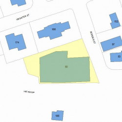 93 Border St, Newton, MA 02465 plot plan