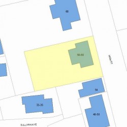 58 High St, Newton, MA 02461 plot plan