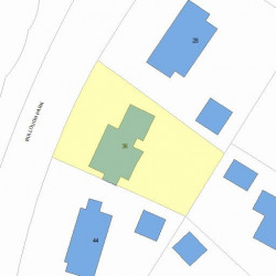 36 Bullough Park, Newton, MA 02460 plot plan