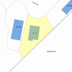 110 Louise Rd, Boston, MA 02467 plot plan