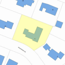 11 Sagamore Rd, Newton, MA 02461 plot plan