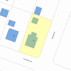 78 Plainfield St, Newton, MA 02468 plot plan