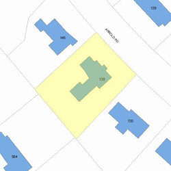 138 Arnold Rd, Newton, MA 02459 plot plan
