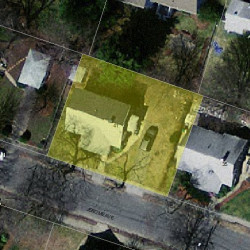 41 Jerome Ave, Newton, MA 02465 aerial view