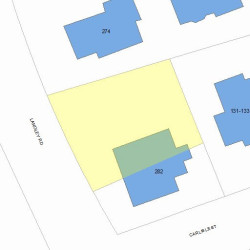 282 Langley Rd, Newton, MA 02459 plot plan