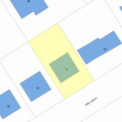 57 Wallace St, Newton, MA 02461 plot plan