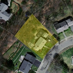 81 Annawan Rd, Newton, MA 02468 aerial view
