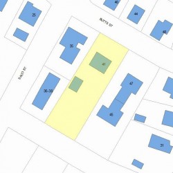 41 Butts St, Newton, MA 02464 plot plan