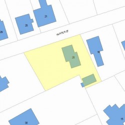 20 Hunter St, Newton, MA 02465 plot plan