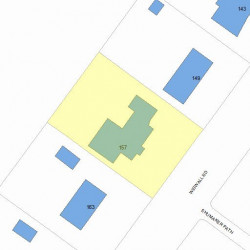 157 Wiswall Rd, Newton, MA 02459 plot plan