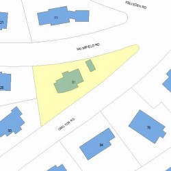 81 Carlton Rd, Newton, MA 02468 plot plan