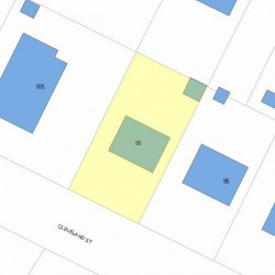 99 Cleveland St, Newton, MA 02465 plot plan