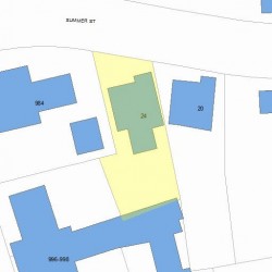 24 Summer St, Newton, MA 02464 plot plan