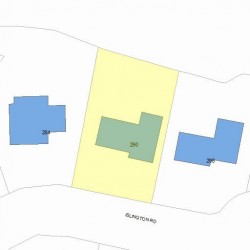 290 Islington Rd, Newton, MA 02466 plot plan