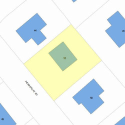 50 Pierrepont Rd, Newton, MA 02462 plot plan