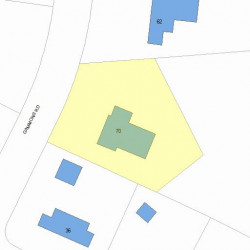 70 Gammons Rd, Newton, MA 02468 plot plan