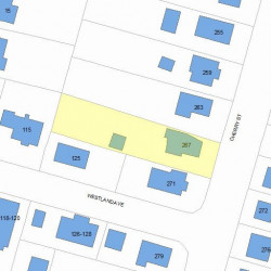 267 Cherry St, Newton, MA 02465 plot plan