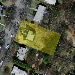 130 Winslow Rd, Newton, MA 02468 aerial view