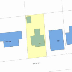 327 Cabot St, Newton, MA 02458 plot plan