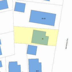 85 Brookside Ave, Newton, MA 02460 plot plan