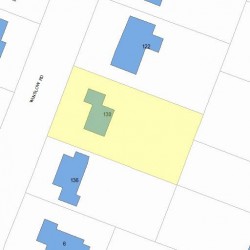 130 Winslow Rd, Newton, MA 02468 plot plan