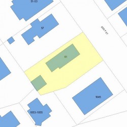 61 Eddy St, Newton, MA 02465 plot plan