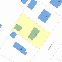 131 Windermere Rd, Newton, MA 02466 plot plan