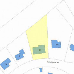 94 Clearwater Rd, Newton, MA 02462 plot plan