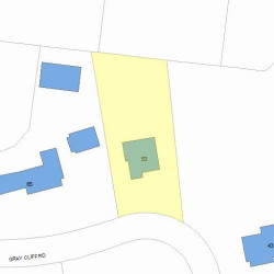 53 Gray Cliff Rd, Newton, MA 02459 plot plan