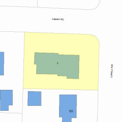 519 Lowell Ave, Newton, MA 02460 plot plan