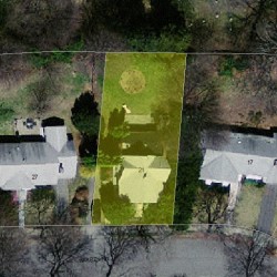 21 Warren Rd, Newton, MA 02468 aerial view