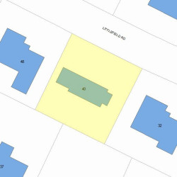 40 Littlefield Rd, Newton, MA 02459 plot plan